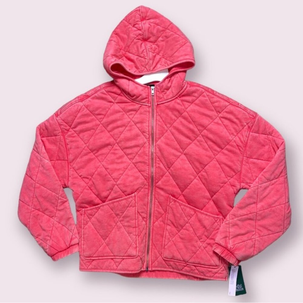 Wild Fable Coral Quilted Puffer Jacket